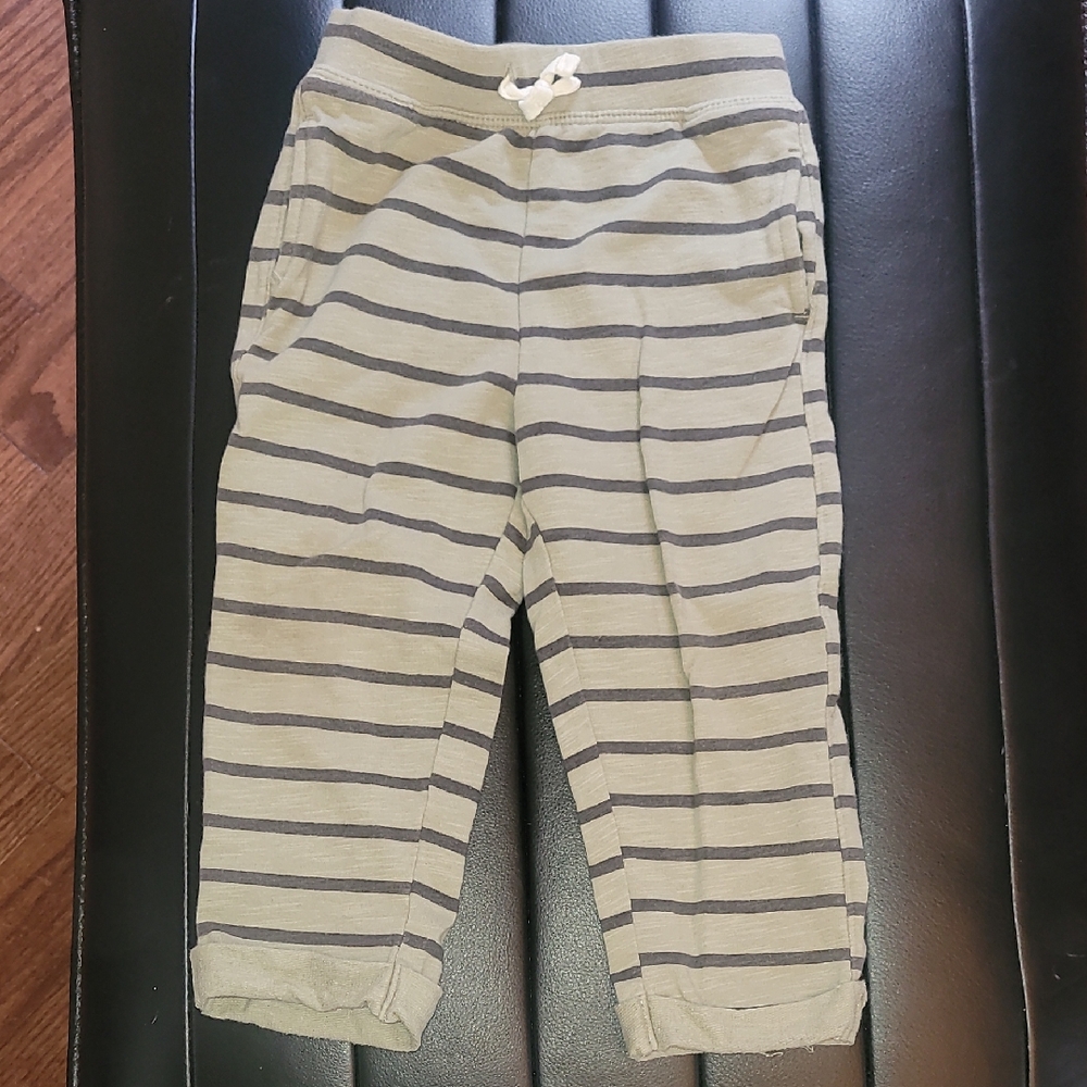 Striped Gray Kids Joggers